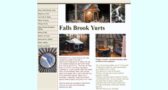 Desktop Screenshot of fallsbrookyurts.com