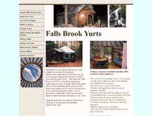 Tablet Screenshot of fallsbrookyurts.com